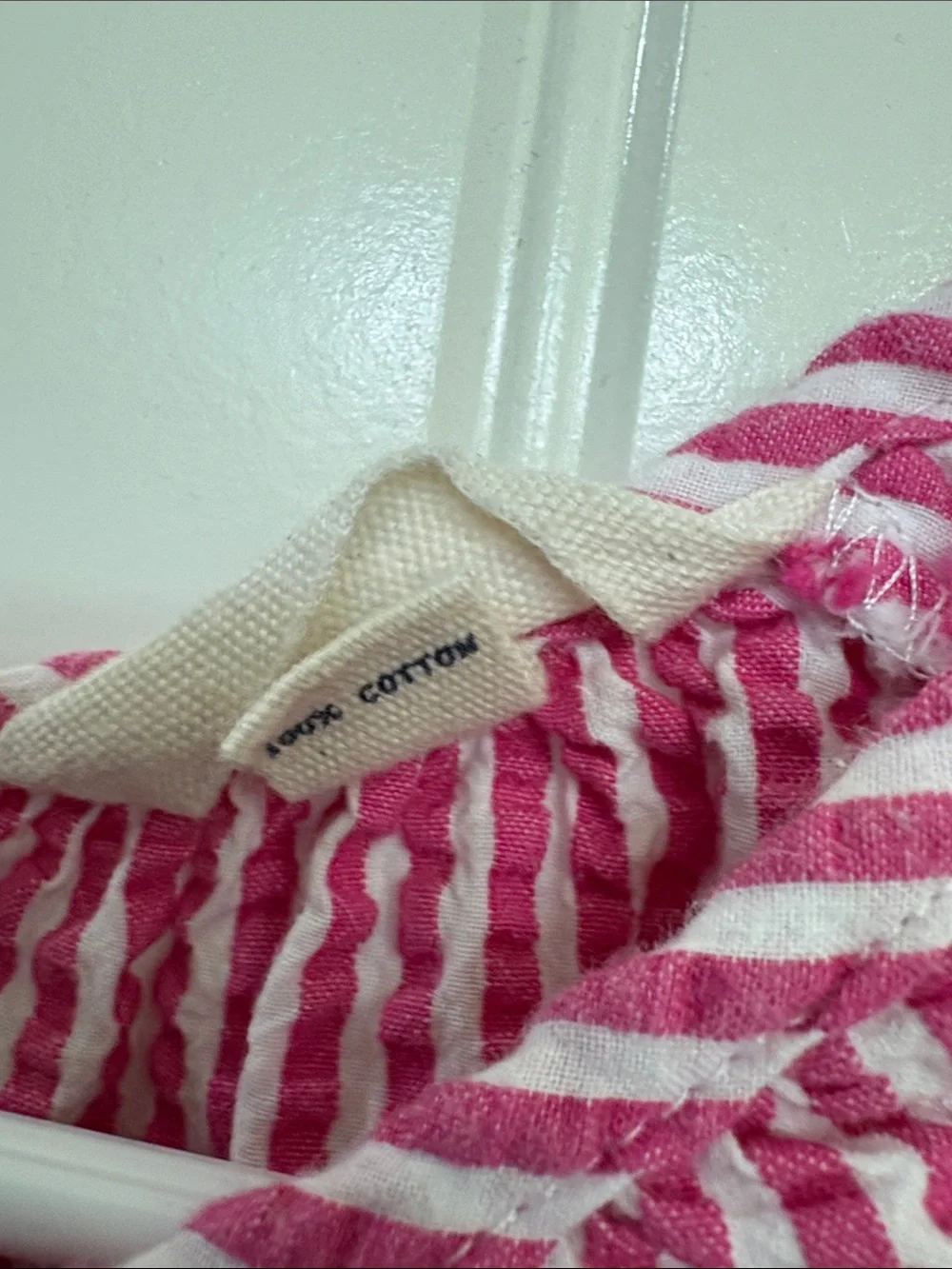 Lands' End Pink and White Striped Girls' Summer Dress